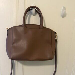 A New Day Brown Structured Crossbody Bag
